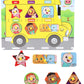 Cocomelon Wooden Bus Peg Board