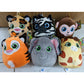 Squashy Podgie Jungle Animals Bag Clips