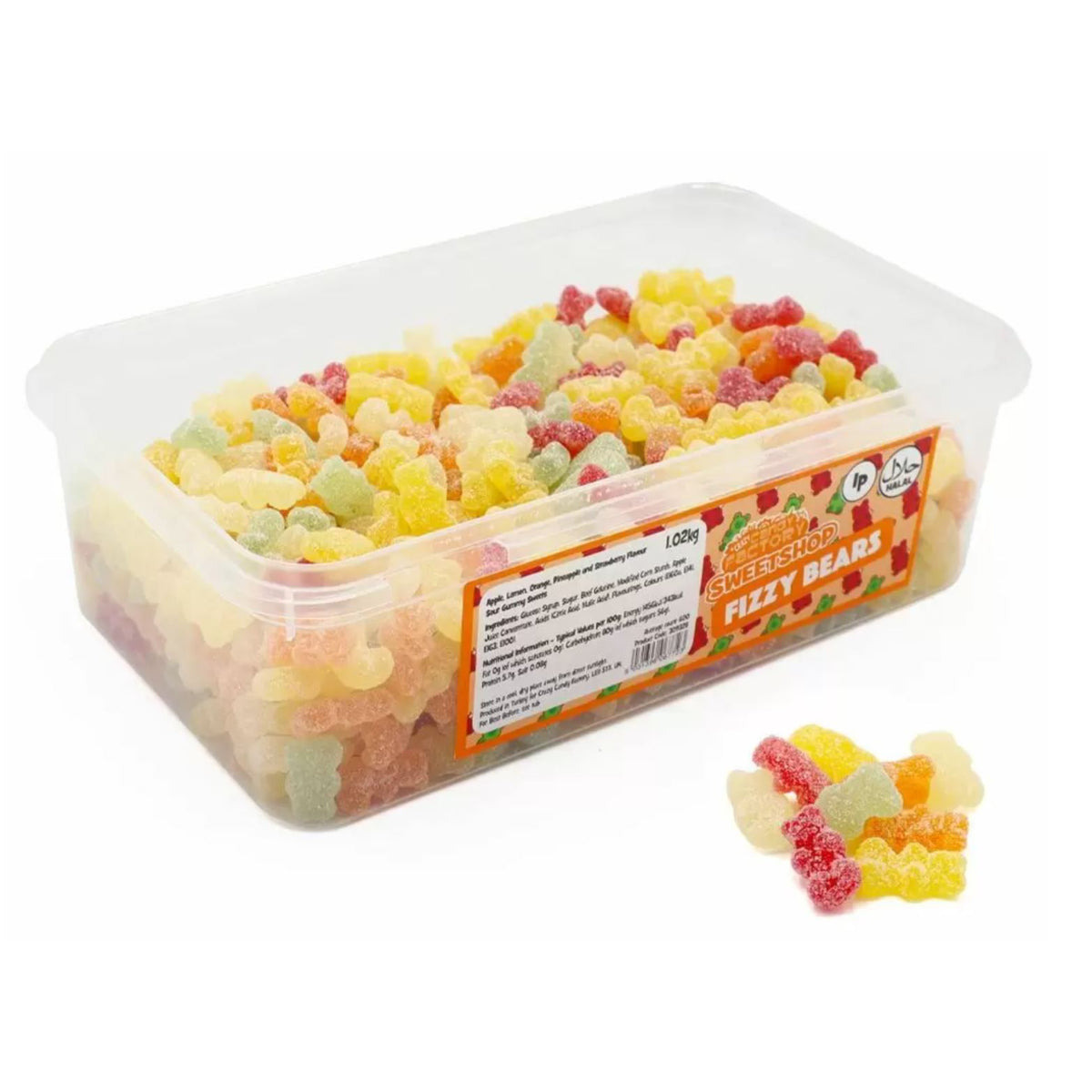 Candy Realms Fizzy Bears - 1KG Tub