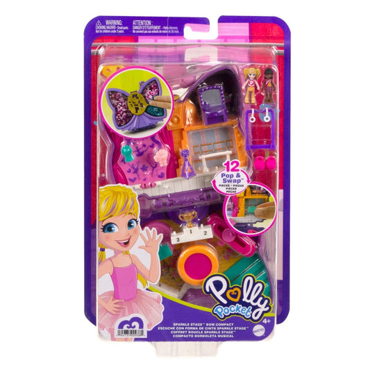 Polly Pocket Sparkle Stage Bow Compact