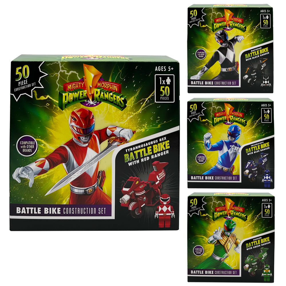 Power Rangers Battle Bike Constructions Set - Assorted