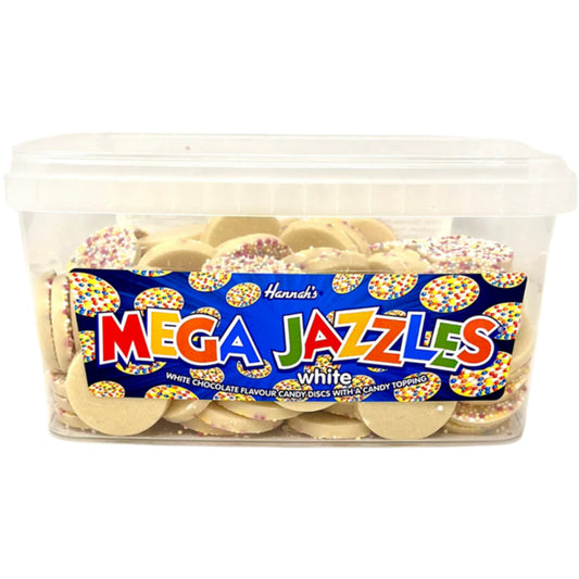 Hannah's White Mega Jazzles- 120 Pieces